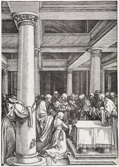 A bemutatás a templomban alkotó: Albrecht Dürer