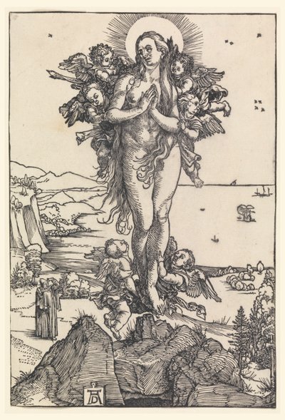 Szent Mária Magdolna felemelkedése alkotó: Albrecht Dürer