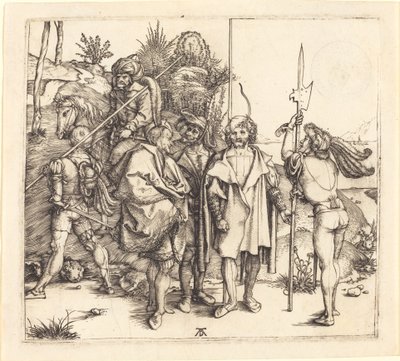 Öt katona és egy török lóháton alkotó: Albrecht Dürer