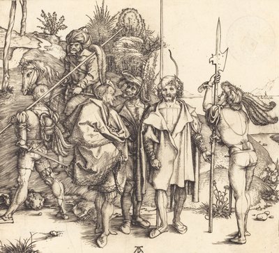 Öt katona és egy török lóháton, 14951496. alkotó: Albrecht Dürer