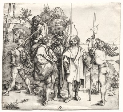 Öt katona és egy török lóháton, valószínűleg 1496-ban. alkotó: Albrecht Dürer