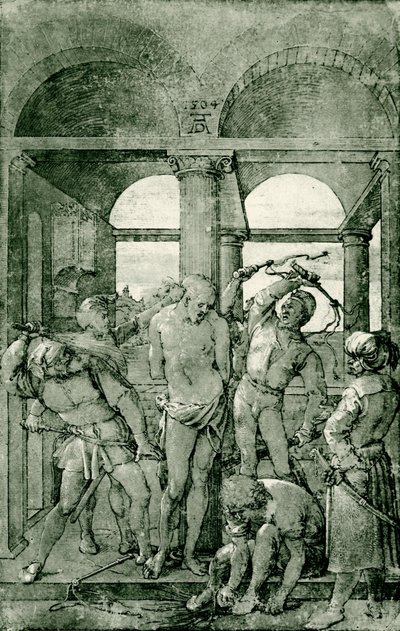 Krisztus megkorbácsolása alkotó: Albrecht Dürer
