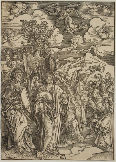 Négy angyal a szelekben maradva alkotó: Albrecht Dürer