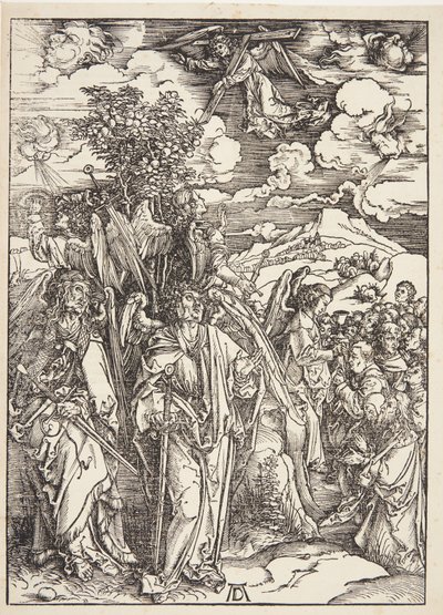 Négy angyal a szelekben maradva alkotó: Albrecht Dürer