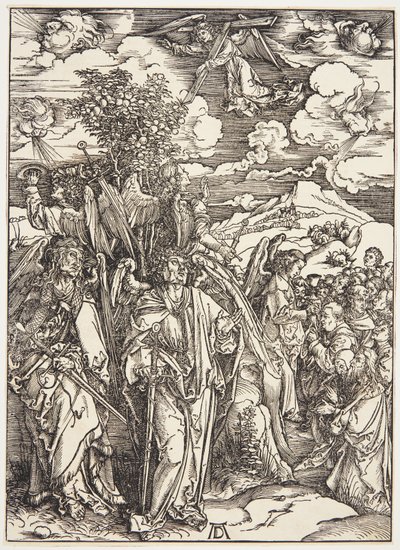Négy angyal a szelekben maradva alkotó: Albrecht Dürer
