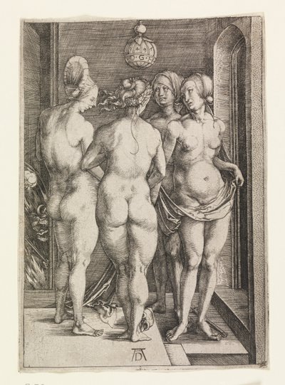 Négy meztelen nő (A négy boszorkány) alkotó: Albrecht Dürer