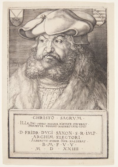 Bölcs Frigyes, Szászország választófejedelme alkotó: Albrecht Dürer