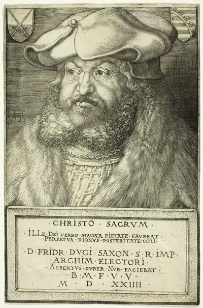 Bölcs Frigyes, Szászország választófejedelme alkotó: Albrecht Dürer