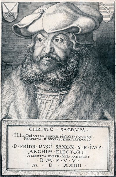 Bölcs Frigyes, Szászország választófejedelme, 1524 1906. alkotó: Albrecht Dürer