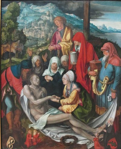 Német: Beweinung Christi ("Glimsche Beweinung") Krisztus siralma alkotó: Albrecht Dürer