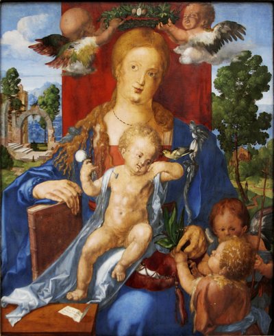 Német: Die Madonna mit dem Zeisig A Madonna a kismadárral alkotó: Albrecht Dürer