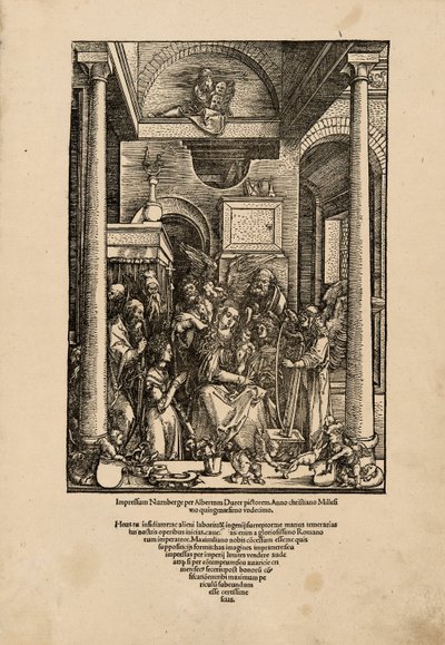 A Szűz dicsőítése, A Szűz életéből alkotó: Albrecht Dürer