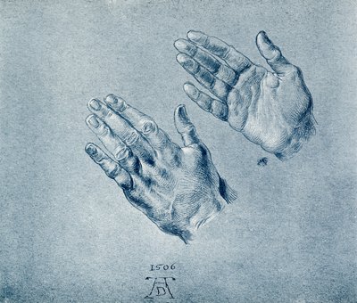 Az imádkozó Maximilian császár kezei alkotó: Albrecht Dürer