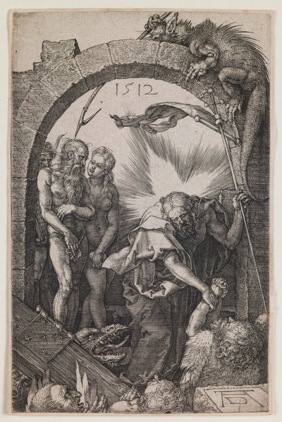 Harrowing of Hell, a „The Graved Passion” sorozatból alkotó: Albrecht Dürer