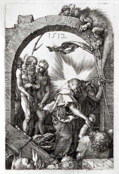 A pokol megrázása vagy Krisztus leszállása a Limbóba, 1512 alkotó: Albrecht Dürer