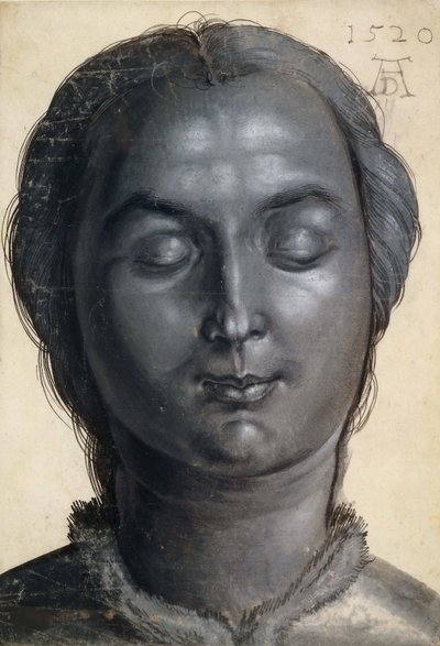 Egy nő feje, 1520. alkotó: Albrecht Dürer