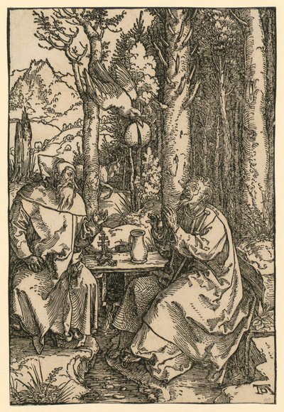 Szent Antal és Pál remeték alkotó: Albrecht Dürer
