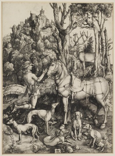 Szent Eustachius alkotó: Albrecht Dürer
