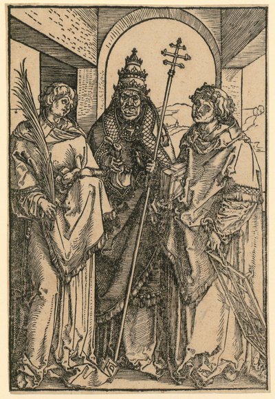 Szent István, Szt. Sixtus és Szt. Lőrinc alkotó: Albrecht Dürer