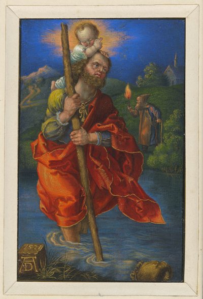 Szent Kristóf jobbra fordulva alkotó: Albrecht Dürer