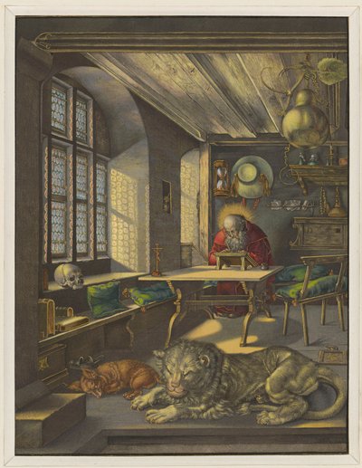 Szent Jeromos a szentélyben alkotó: Albrecht Dürer
