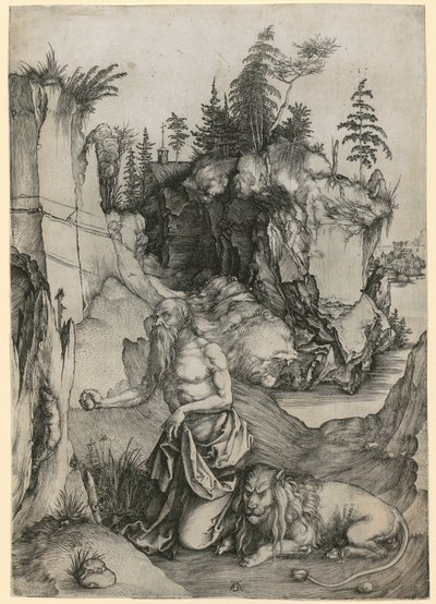 Szent Jeromos a sivatagban alkotó: Albrecht Dürer