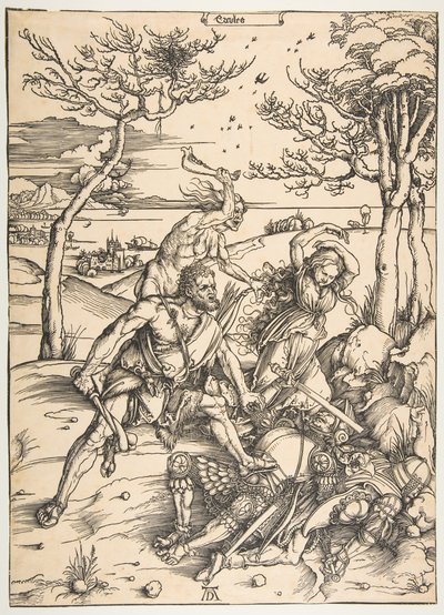 Herkules meghódítja a molionid ikreket.n.d. alkotó: Albrecht Dürer