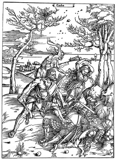 Herkules megöli a molionidákat, c1496-1498, 1936 alkotó: Albrecht Dürer