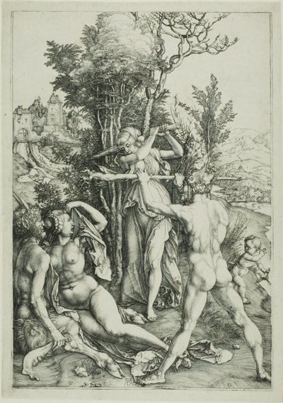 Herkules a keresztútnál (Féltékenység) alkotó: Albrecht Dürer
