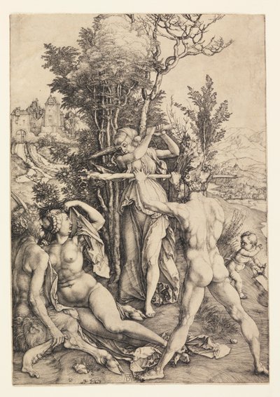 Herkules a válaszúton (A féltékenység hatásai) alkotó: Albrecht Dürer