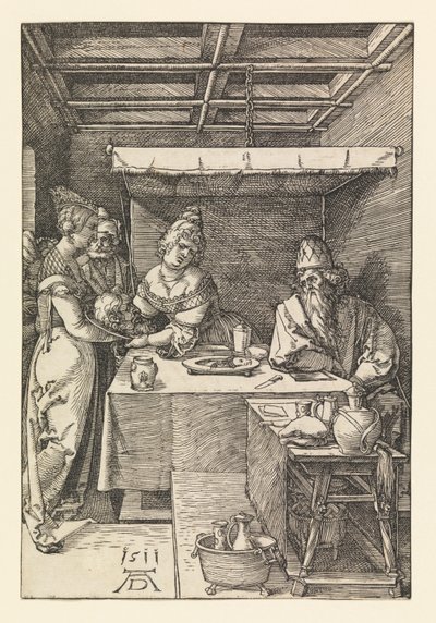 Heródiás Keresztelő János fejével alkotó: Albrecht Dürer