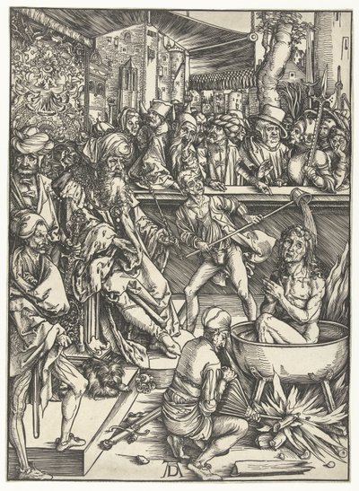 János evangélista vértanúsága alkotó: Albrecht Dürer
