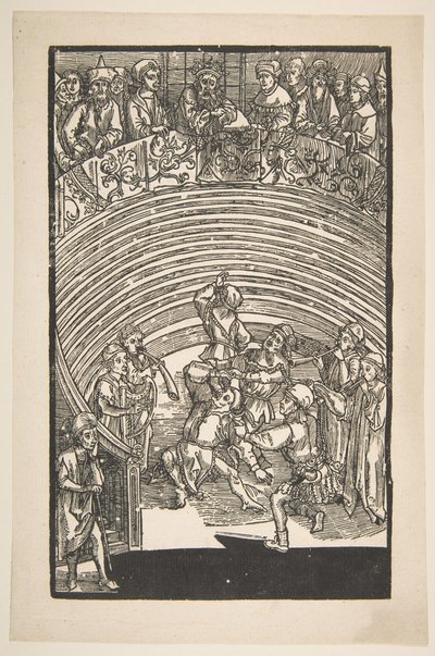 Illusztráció Terence vígjátékából, 19. századi reprint.n.d. alkotó: Albrecht Dürer