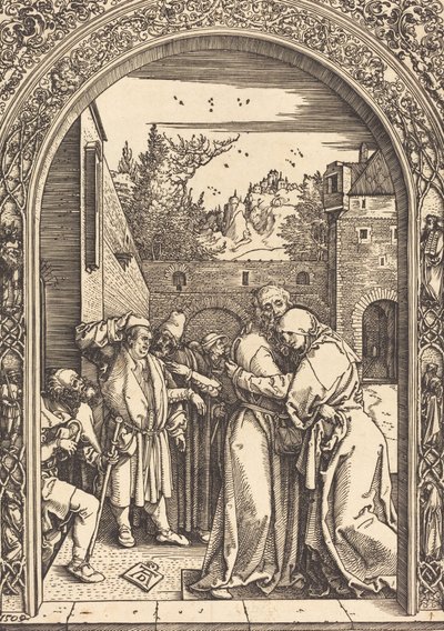 Joachim és Anna a Golden Gate-ben, 1504. alkotó: Albrecht Dürer