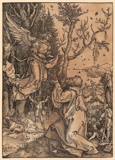 Joachim a mezőn, a „Mária élete” sorozat 3. lapja alkotó: Albrecht Dürer