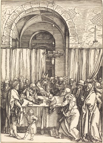 Joachim felajánlását elutasították alkotó: Albrecht Dürer