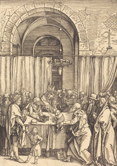 Joachim felajánlása elutasítva, c. 15041505. alkotó: Albrecht Dürer