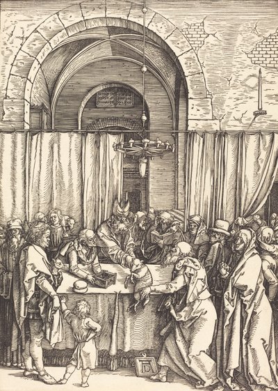 Joachim felajánlása elutasítva, c. 15041505. alkotó: Albrecht Dürer