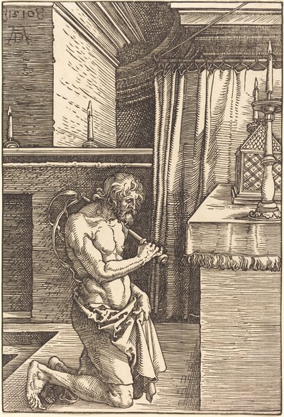 Dávid király bűnbánatot végez alkotó: Albrecht Dürer