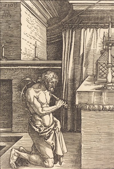 Dávid király bűnbánatot végez, 1510. alkotó: Albrecht Dürer