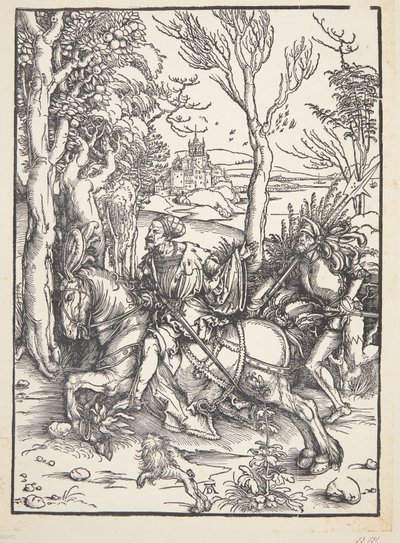 Lovag és lansquenet alkotó: Albrecht Dürer
