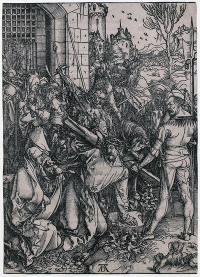 Krisztus keresztviselése, a „Nagy Passió” sorozat 7. lapja alkotó: Albrecht Dürer