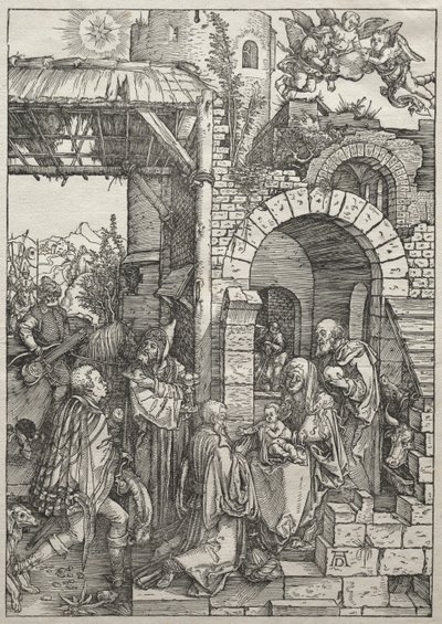 A Szűz élete: A mágusok imádása alkotó: Albrecht Dürer