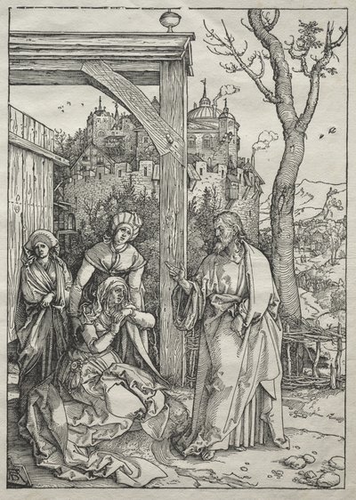 A Szűz élete: Krisztus búcsúzik édesanyjától alkotó: Albrecht Dürer