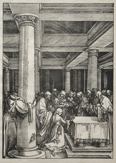 A Szűz élete: Jézus bemutatása a templomban, 1504-1505. alkotó: Albrecht Dürer