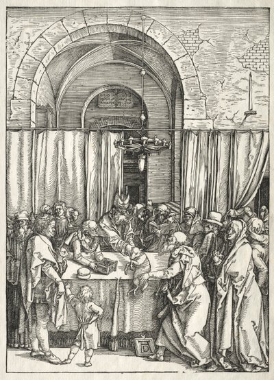 A Szűz élete: Joachim áldozatának elutasítása alkotó: Albrecht Dürer