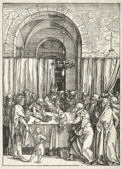 A Szűz élete: Joachims áldozatának elutasítása, 1504-1505. alkotó: Albrecht Dürer