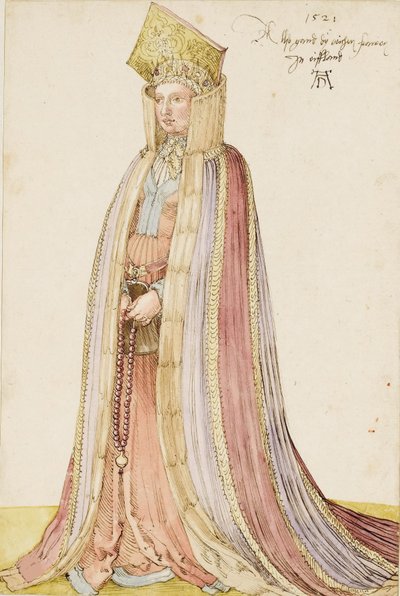 Livónia hölgy, 1521. alkotó: Albrecht Dürer