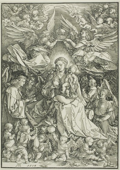 Madonna az angyalok királynője alkotó: Albrecht Dürer