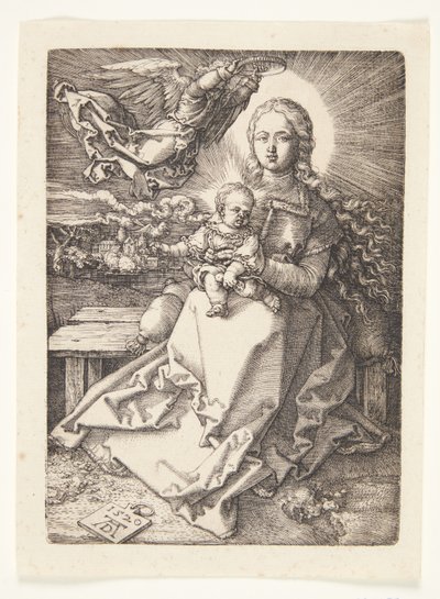 Madonnát angyal koronázta meg alkotó: Albrecht Dürer